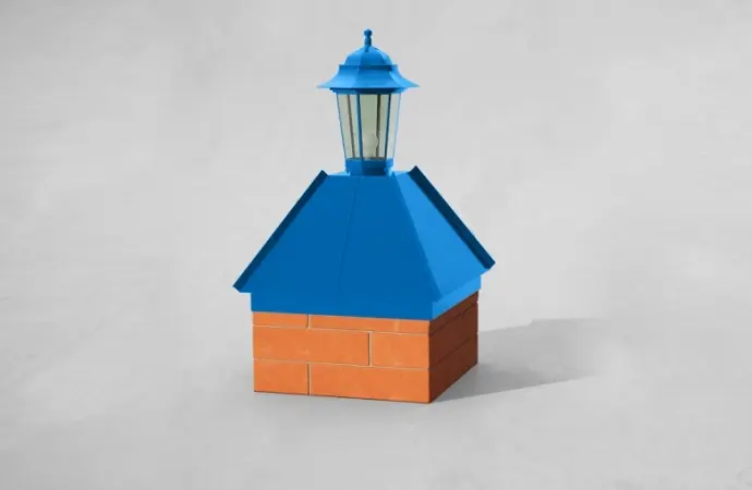 Колпак с фальцами и площадкой под фонарь Колпак с фальцами и площадкой под фонарь